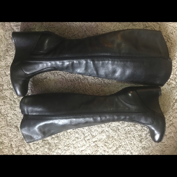 Born Crown Olana tall platform leather wedge boots - Picture 4 of 8